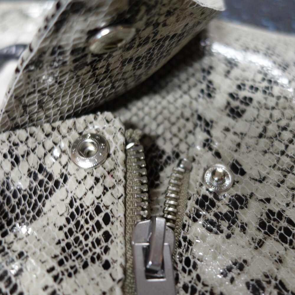 INTERMIX Sara Python-Embossed Jacket New - Picture 10 of 13